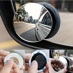 Car Infinity Small Round Mirror 360 Degree Reverse Blind Spot Mirror