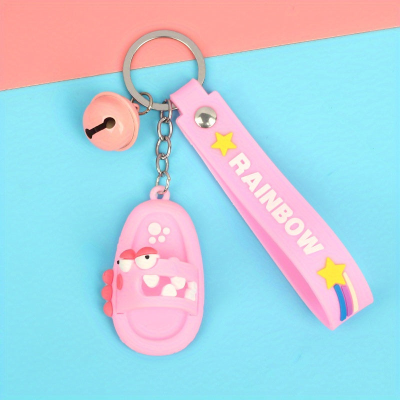 Cartoon Animal Slipper Bracelet Keychain Funny Animal Purse Bag Backpack Car Key