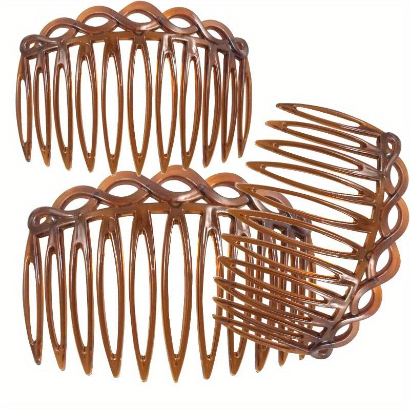 Vintage Hair Side Clips Plastic Hair Comb For Women Hairpin