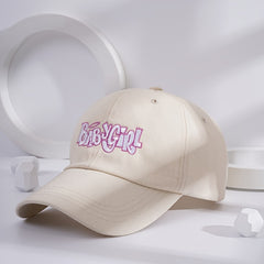 Solid Baseball Cap BABY GIRL Embroidery Sun Hat Casual Sports Hat