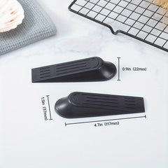 2pcs Rubber Door Stoppers Wedge for Floor Gap - Sturdy Door Wedge Stopper