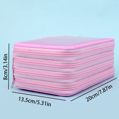 72 Hole Portable Pencil Case with Handle for School & College