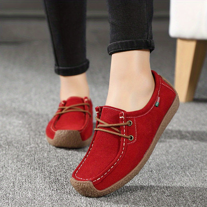 Soft Sole Loafers Classic Round Toe Flat Shoes Women's Footwear