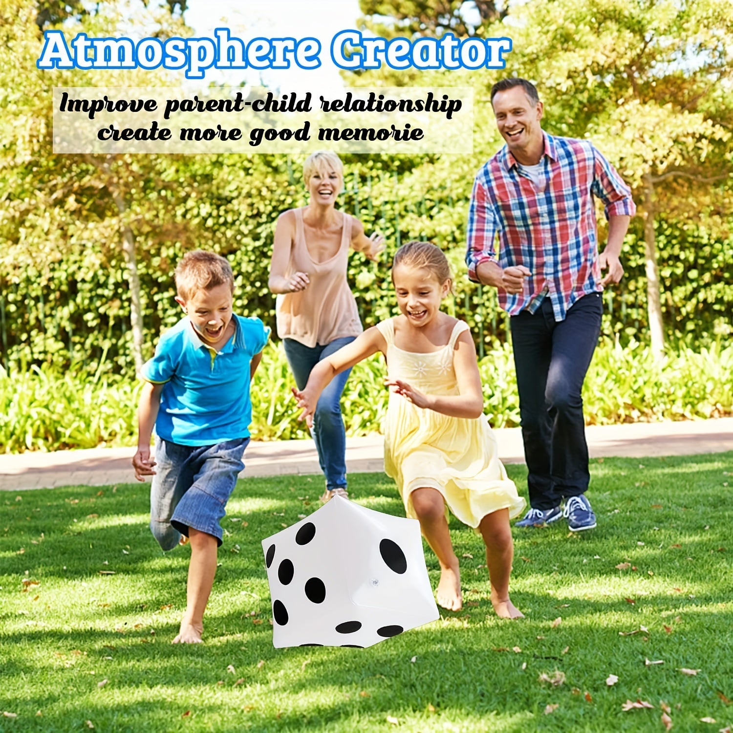 1pc 29.97 Cm Jumbo Inflatable Dice for Indoor Outdoor Board Game Pool Party