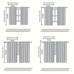 Elk & Wood Plank Trees Pattern Curtains Rod Pocket Semi Blackout Window Curtains