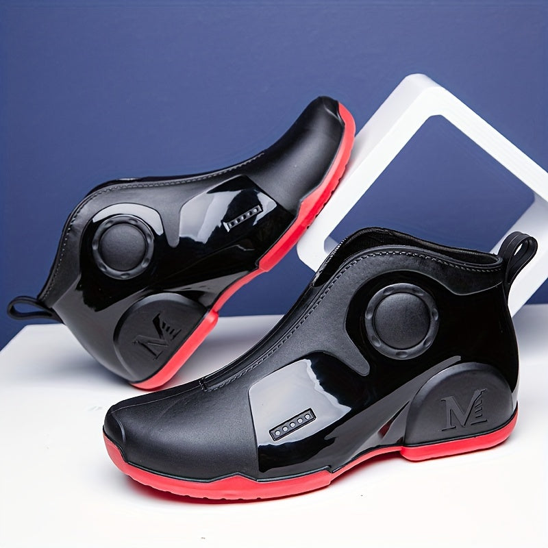 Women's Short Tube Rain Boots Waterproof Work Outdoor Rubber Shoes