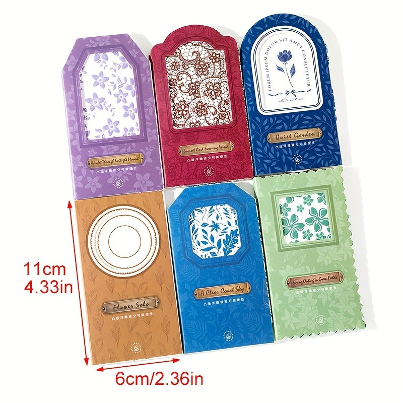 15 Sheets Flower And Plant Sticky Notes for Diary Decoration