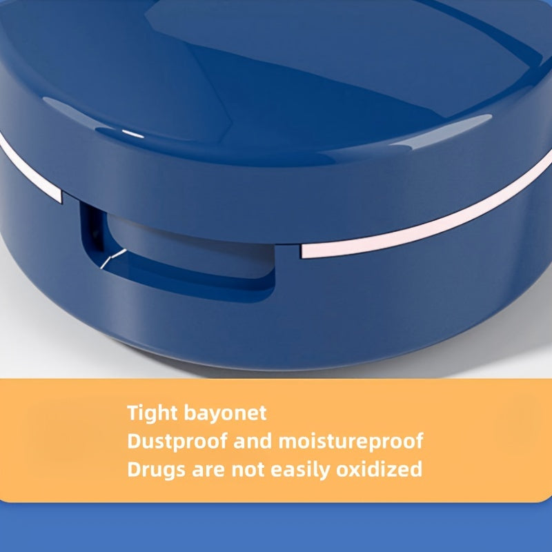 Portable Medicine Cutter Storage One Week Medicine Box Stainless Steel Blade