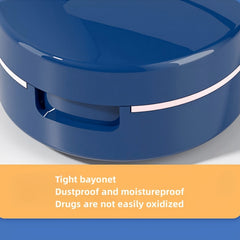Portable Medicine Cutter Storage One Week Medicine Box Stainless Steel Blade