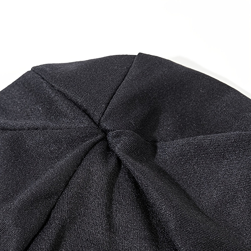 Iron Ring Stretch Beanie Elastic Soft Knit Hat Casual Warm Unisex