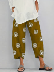 Women's Plus Dandelion Print Wide Leg Pants