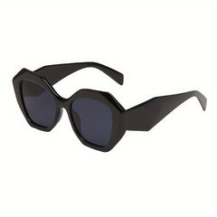 Geometric Frame Sunglasses Gradient Lens UV400