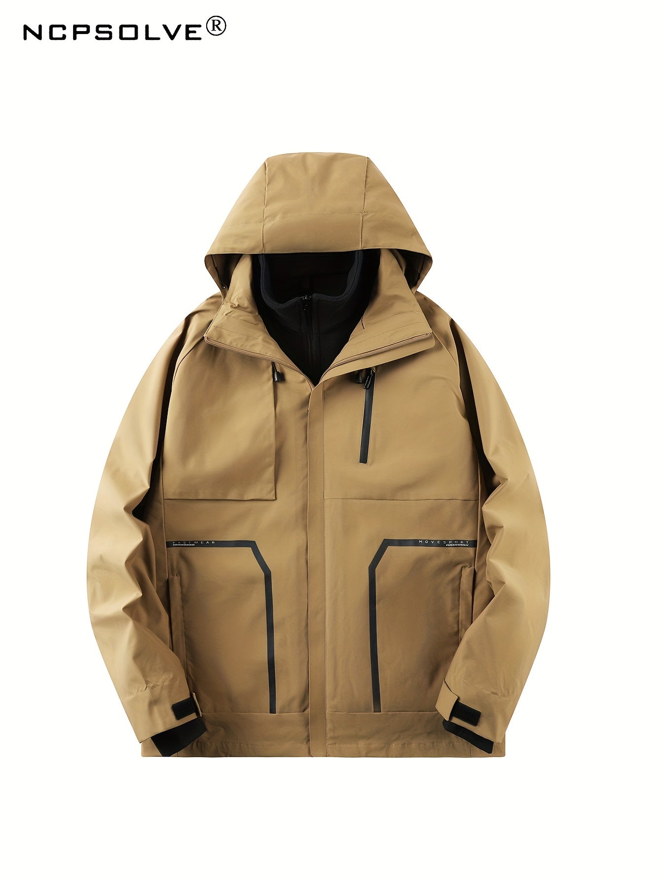 Men's 3-In-1 Outdoor Jacket Hooded Windbreaker