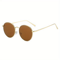 Round Metal Sunglasses Retro Anti Glare UV400