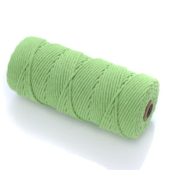 3mm Cotton Twisted Cord Rope Macrame String for DIY Home Textile Wedding Decor