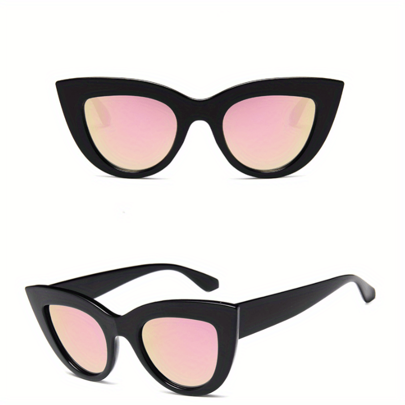 Retro Cat Eye Sunglasses UV400 Anti Glare Sun Shades for Women Men