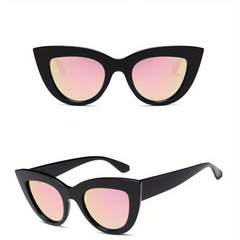 Retro Cat Eye Sunglasses UV400 Anti Glare Sun Shades for Women Men
