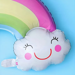 Smile Rainbow Cloud Birthday Party Balloon Decoration