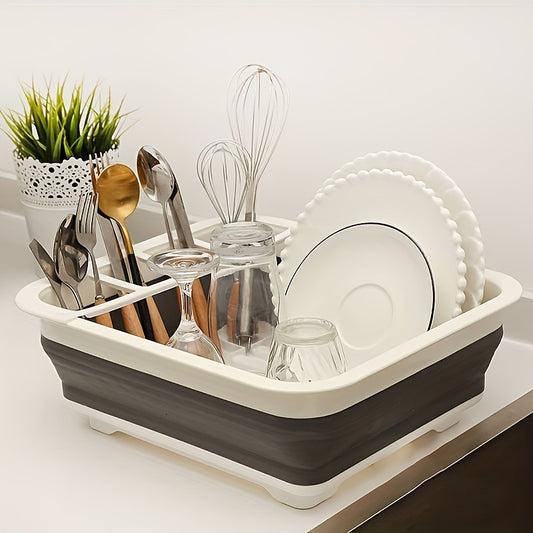 Collapsible Dish Drying Rack with Drainer Board