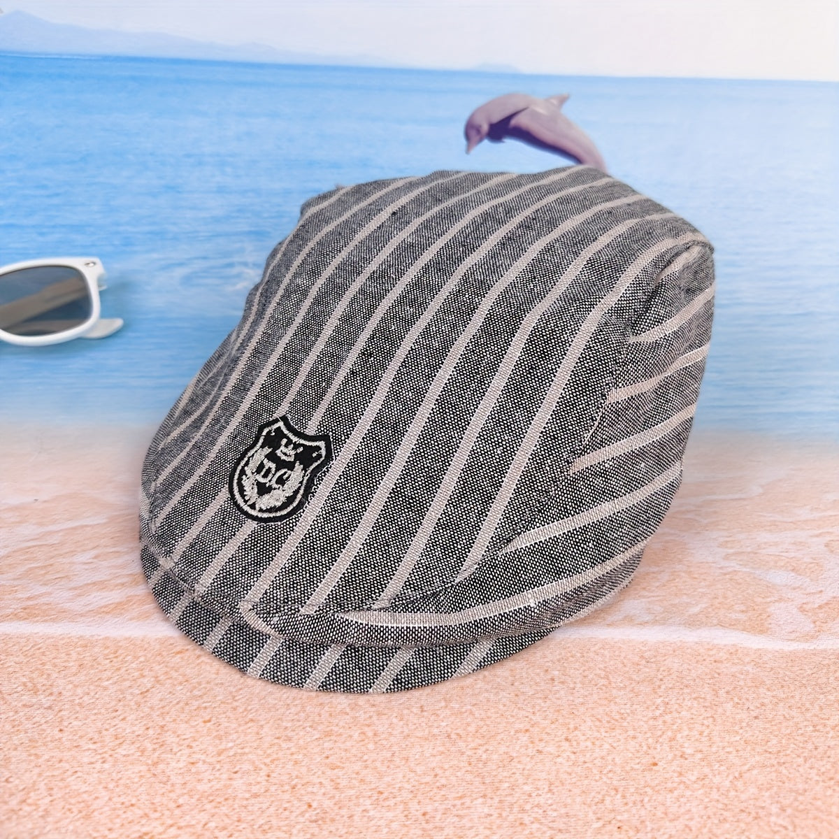 Striped Forward Hat Duck Tongue Hat For Boys