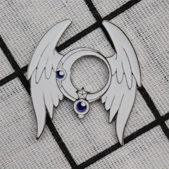 Enamel Star Moon Feather Brooch Men's Fashion Jewelry