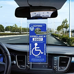 Disability Slogan Sign Hook Bag PVC Transparent Storage Bag