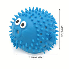 Water Absorbent Pufferfish Pool Toys - Orange Green Gift Bag Fillers