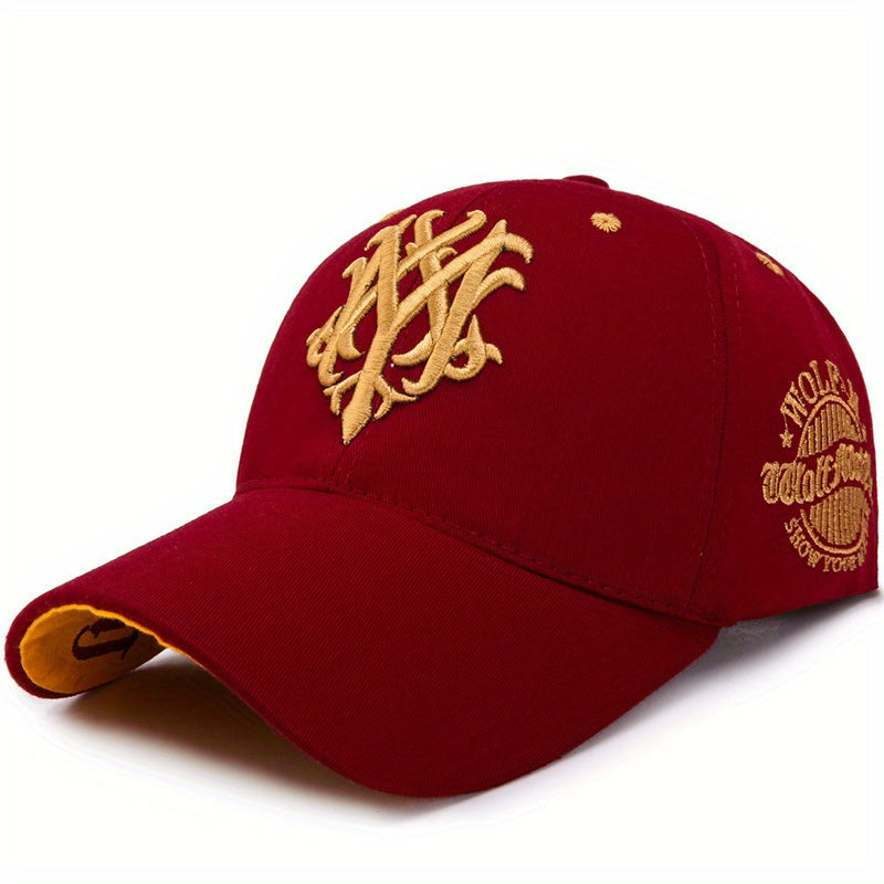 Embroidered Baseball Cap for Men Adjustable Sun Protection Hat