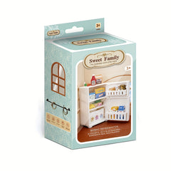 17pcs Mini Fridge Toy Simulated Food Set Dollhouse Kitchen Role Play