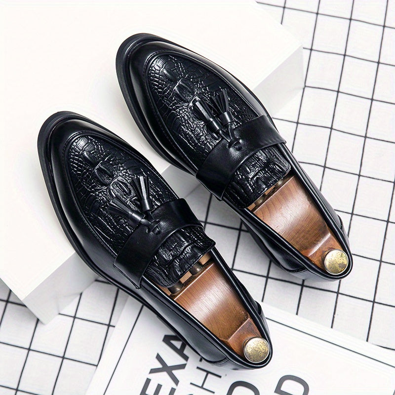 Men's Slip On Formal Dress Shoes Low Top Classic