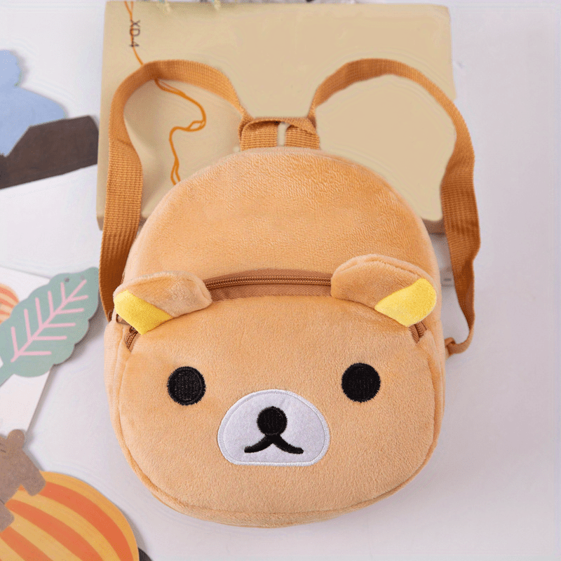 3D Plush Baby Cartoon Backpack for Boys and Girls