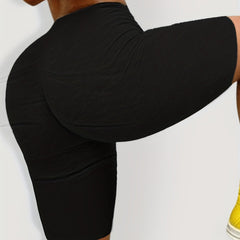  High Rise Stretchy Skinny Biker Shorts