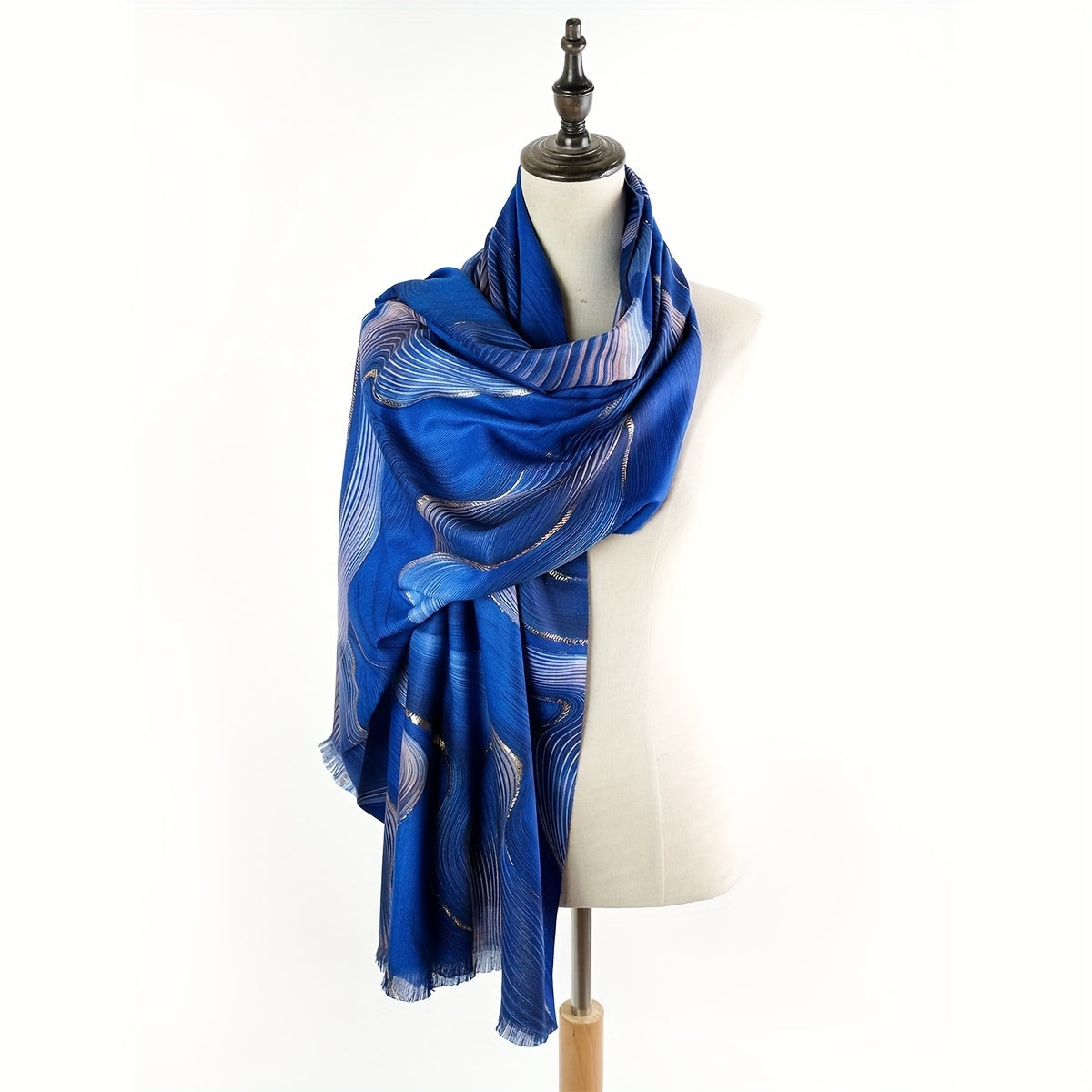 Cashmere Scarf Double Side Printed Shawl Long Hot Stamping Fringed Shawl Wrap