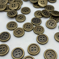 20pcs Retro Plastic Suit Buttons Four hole Buttons for Denim Shirts Jackets