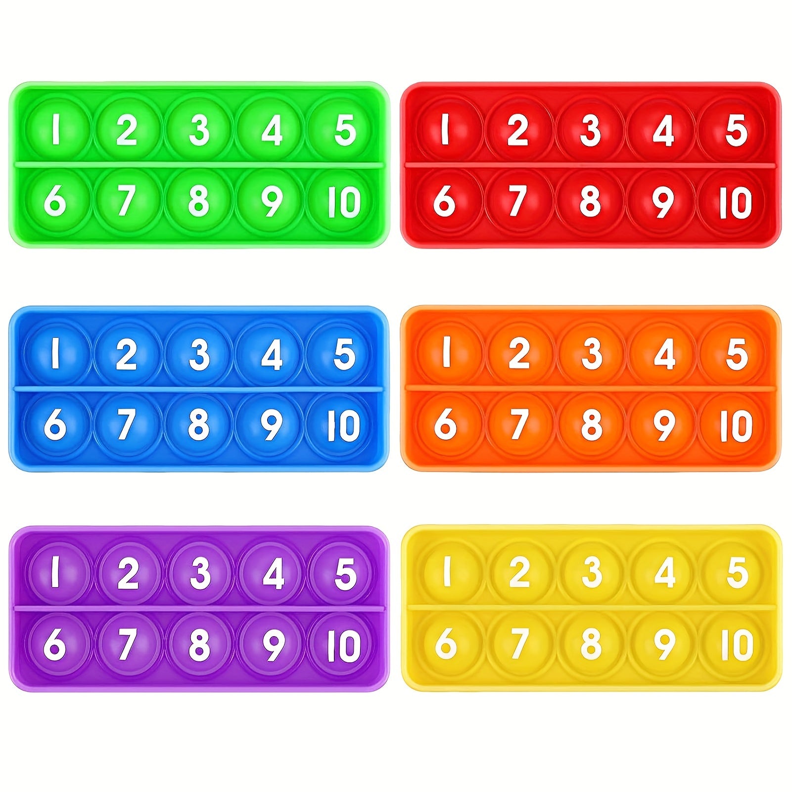 Ten Frames Math Pop Games Toy For Kids