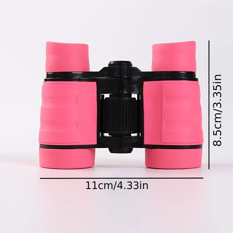 Kids Binoculars 4X30 Telescope Toy with Colored Plastic Handle