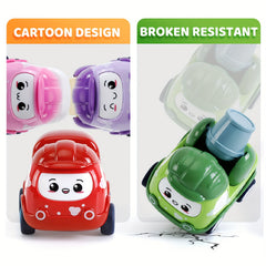 Toddler Mini Car Toy For Boys Girls - 6 Pcs Construction Vehicles with Play Mat