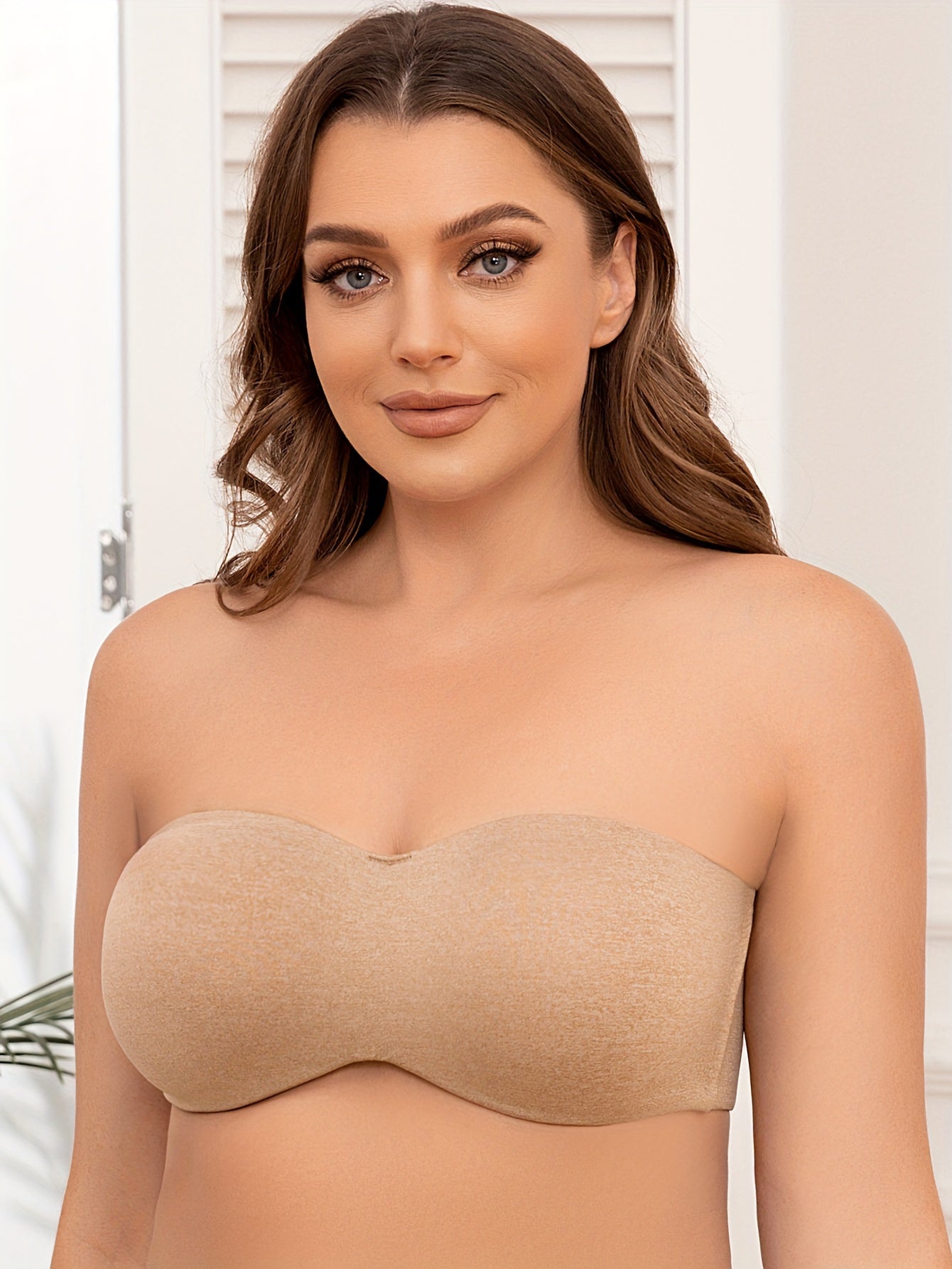  Strapless Underwire Minimizer Bandeau Bra