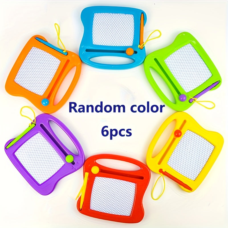6pcs Magnetic Drawing Boards for Kids - Erasable Doodle Sketch Pads