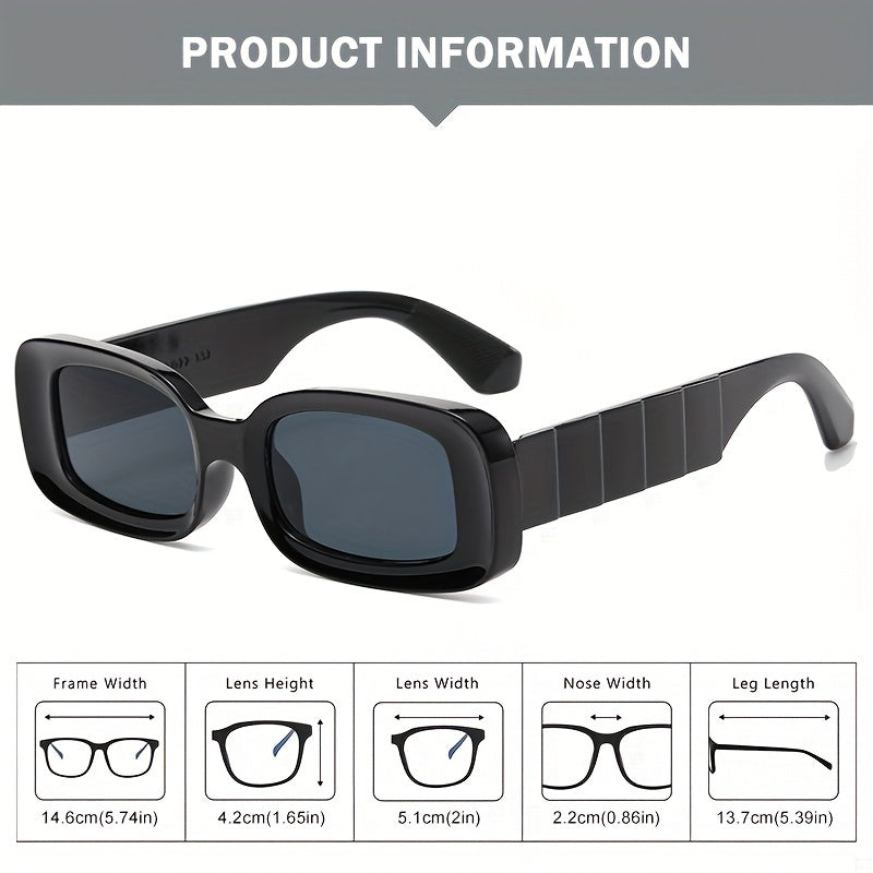Retro Square Frame Men's Sunglasses Hip hop Style Sunglasses