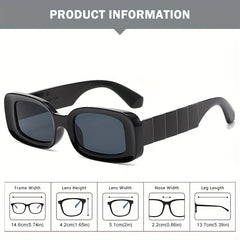 Retro Square Frame Men's Sunglasses Hip hop Style Sunglasses