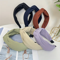 Solid Style Wide Headband for Women Girls