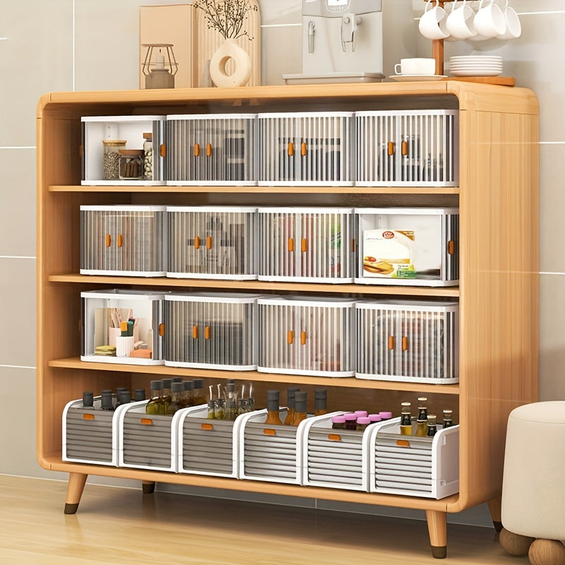 Foldable Storage Box Large Capacity Double Door Storage Bin