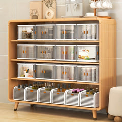 Foldable Storage Box Large Capacity Double Door Storage Bin