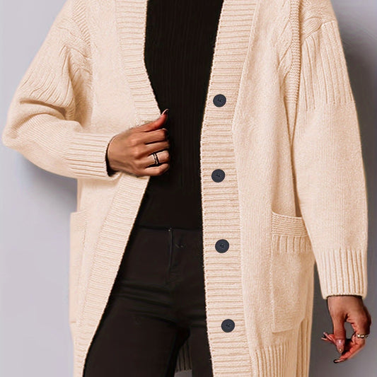  Casual Cardigan Solid Long Sleeve Button Up Sweater Cardigan