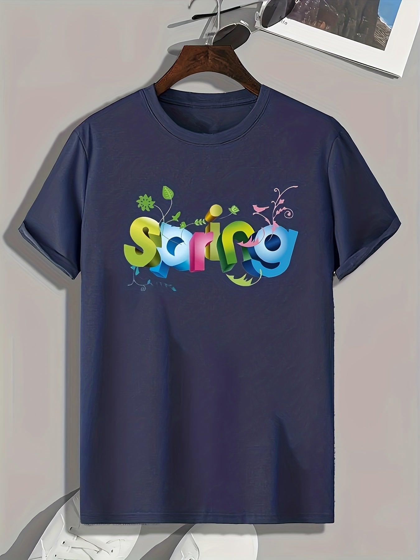 SPRING Print Men's Graphic T-shirt for Summer