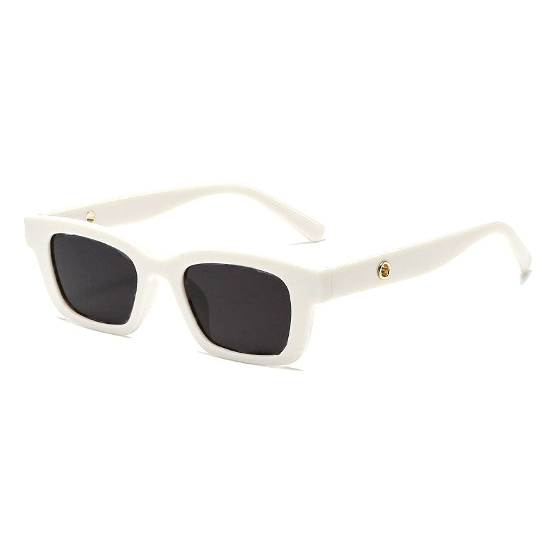 Vintage Rectangular Polarized Sunglasses 90's Style UV400 Protection