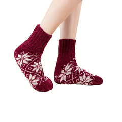 Geometric Pattern Socks Women's Mid Tube Stockings
