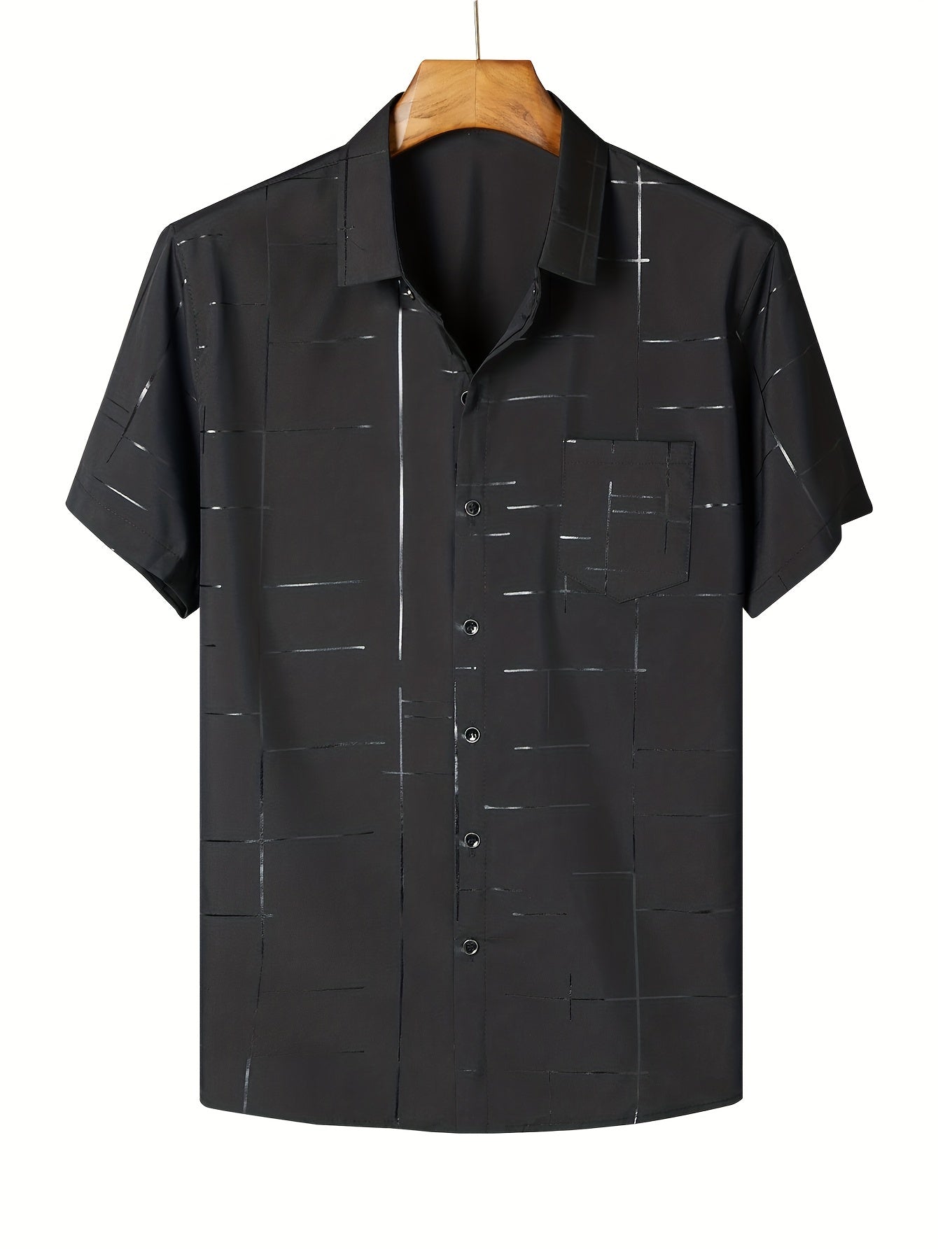 Men's Short Sleeve Formal Party Shirt
