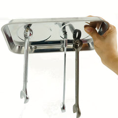 Stainless Steel Magnetic Tray Tool Parts Storage for Screws Sockets Bolts Pins